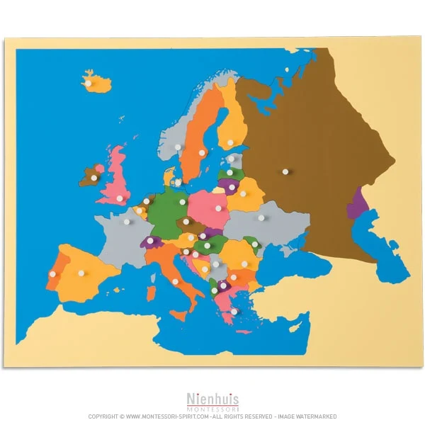 Carte puzzle de l'Europe
