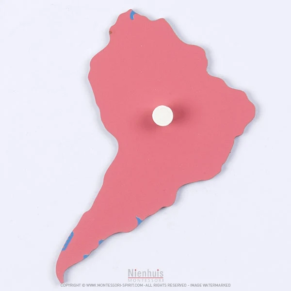 Pièce puzzle planisphère du monde : Amérique du Sud