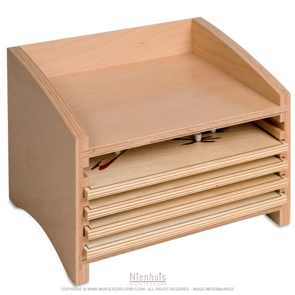 Cabinet de rangement des puzzles animaux