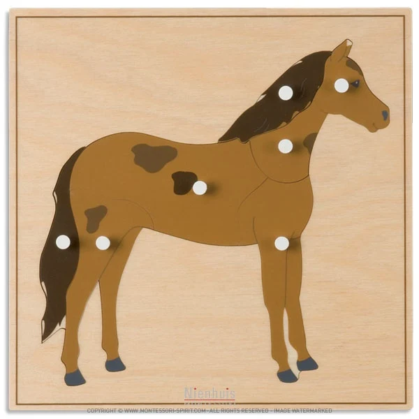 Puzzle animal : cheval