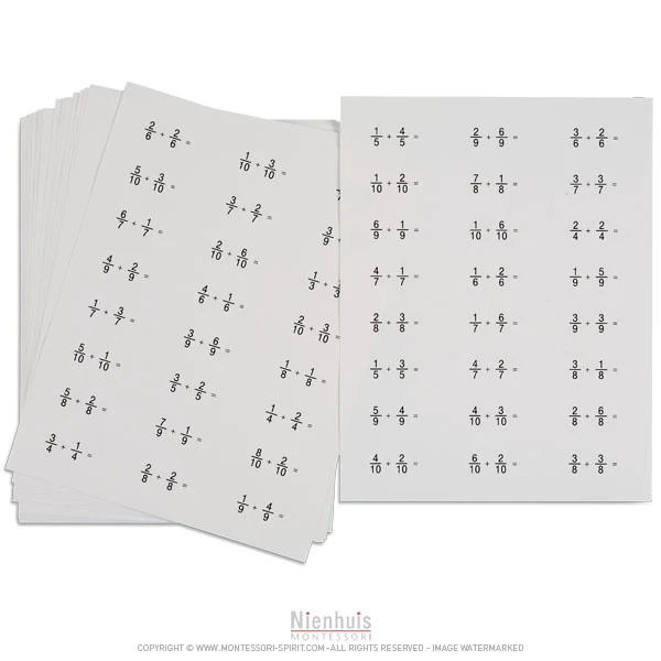 Problèmes de fractions