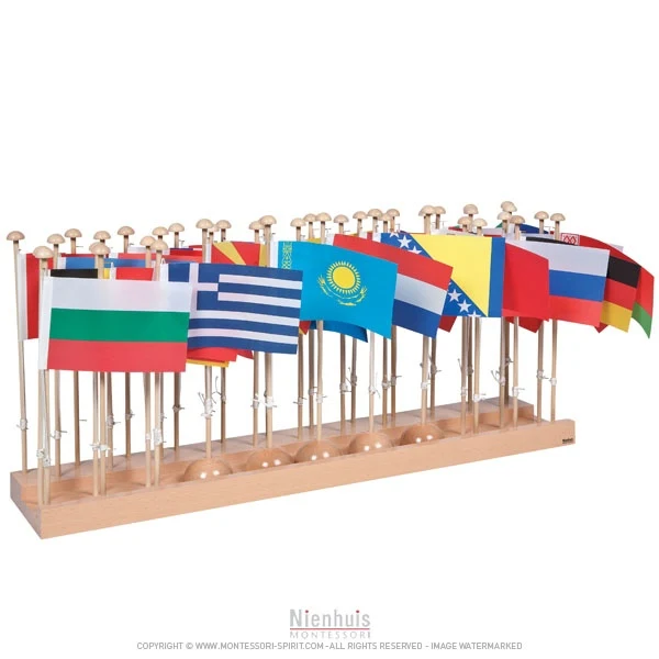 Présentoir des drapeaux Europe