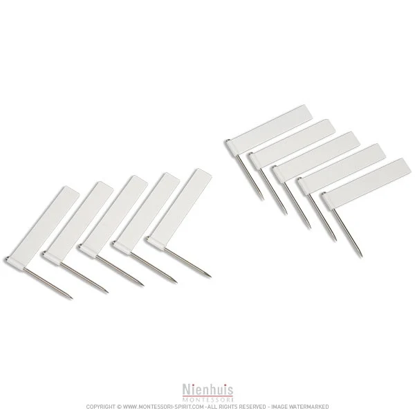 Drapeaux supplémentaires blanc x10