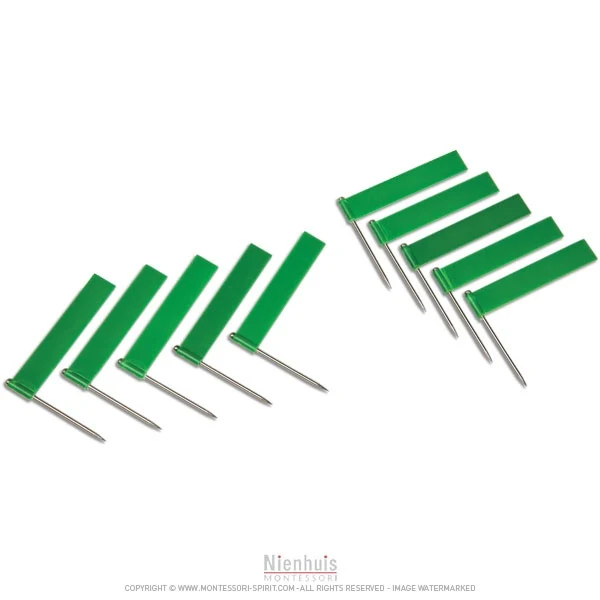 Drapeaux supplémentaires vert x10