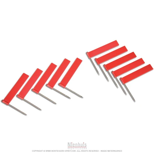 Drapeaux supplémentaires rouge x10