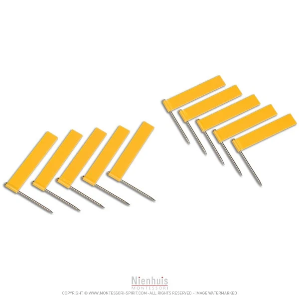 Drapeaux supplémentaires jaune x10