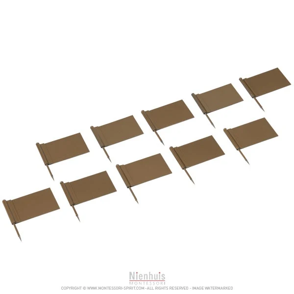 Drapeaux supplémentaires Or x10