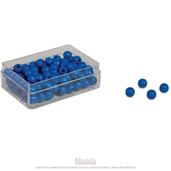 Perles bleues x100