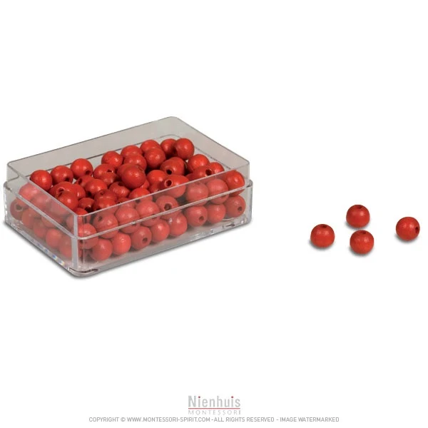 Perles rouges x100