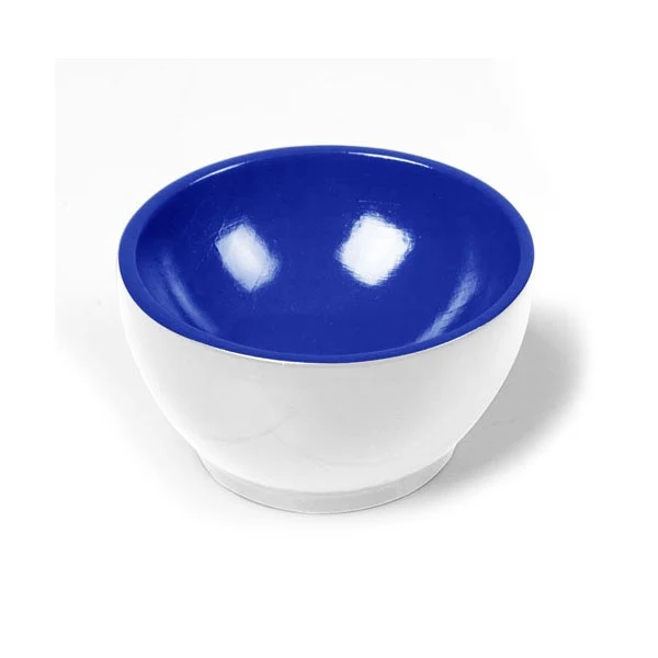 Coupelle en bois Blanc/Bleu