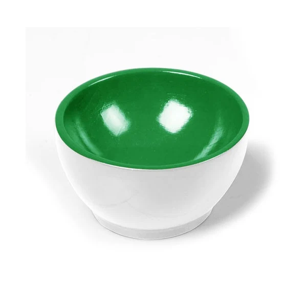 Coupelle en bois Blanc/Vert