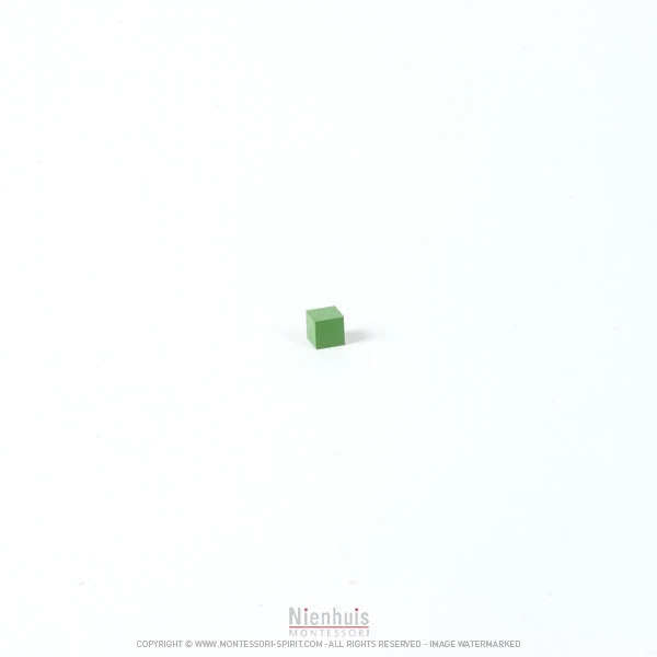Cube vert matériel hiérarchique 0,5x0,5x0,5