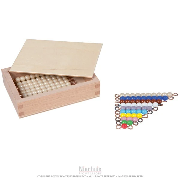 Boite de perles pour première table de Seguin indiv. verre