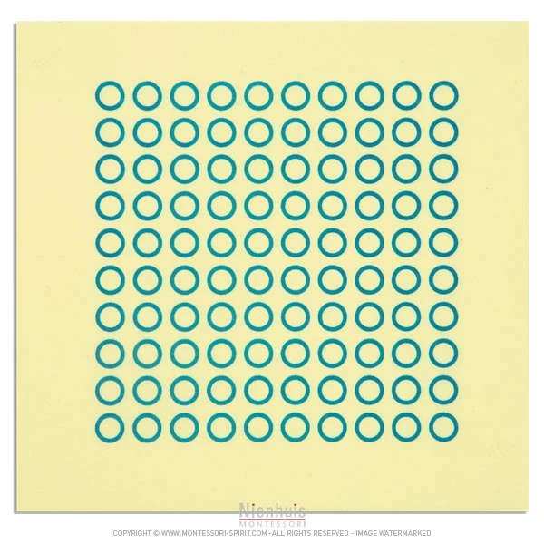 Feuille de 100 cercles