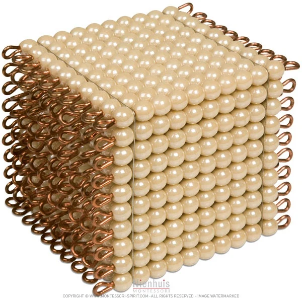 Cube de 1000 perles indiv. verre