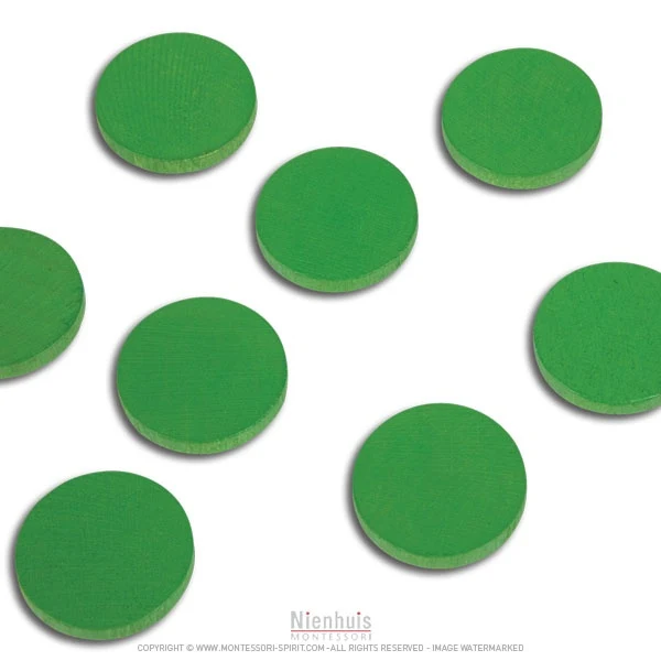 Jetons verts x 100