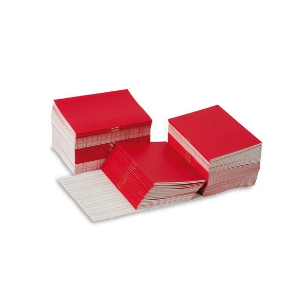 Livrets d'écriture rouges x 100