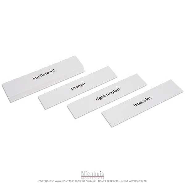 Noms des triangles du cabinet de géométrie