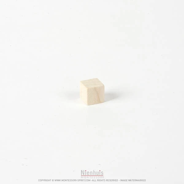 Cube naturels pour tour rose 1 cm