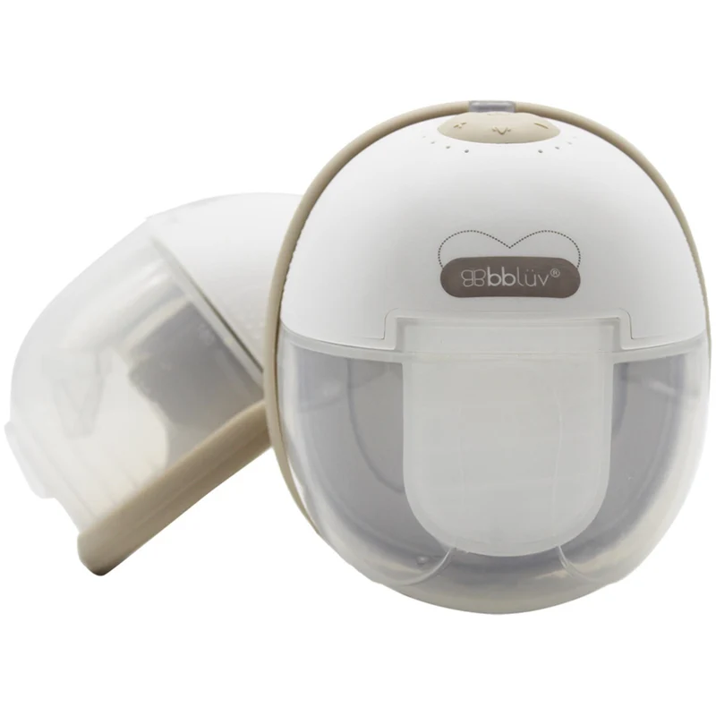 bblüv White/Beige Bærbar Elektrisk Dobbelt Brystpumpe Med Varme