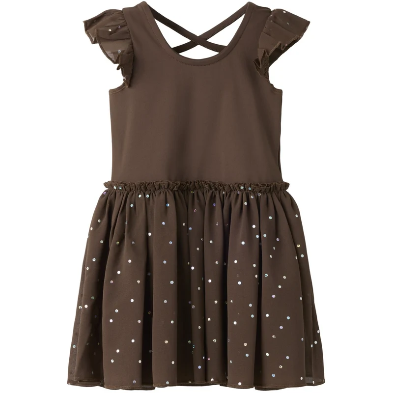 Name It Chocolate Martini Nmftulle Ss Kjole