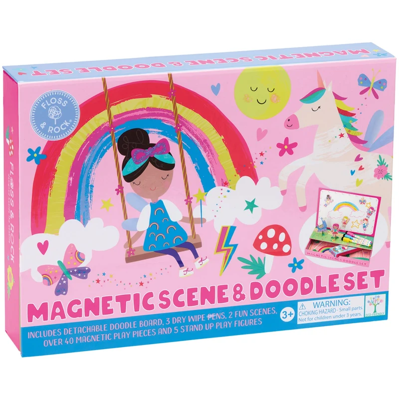 Floss & Rock Magnetisk Lege & Tegnesæt - Rainbow Fe