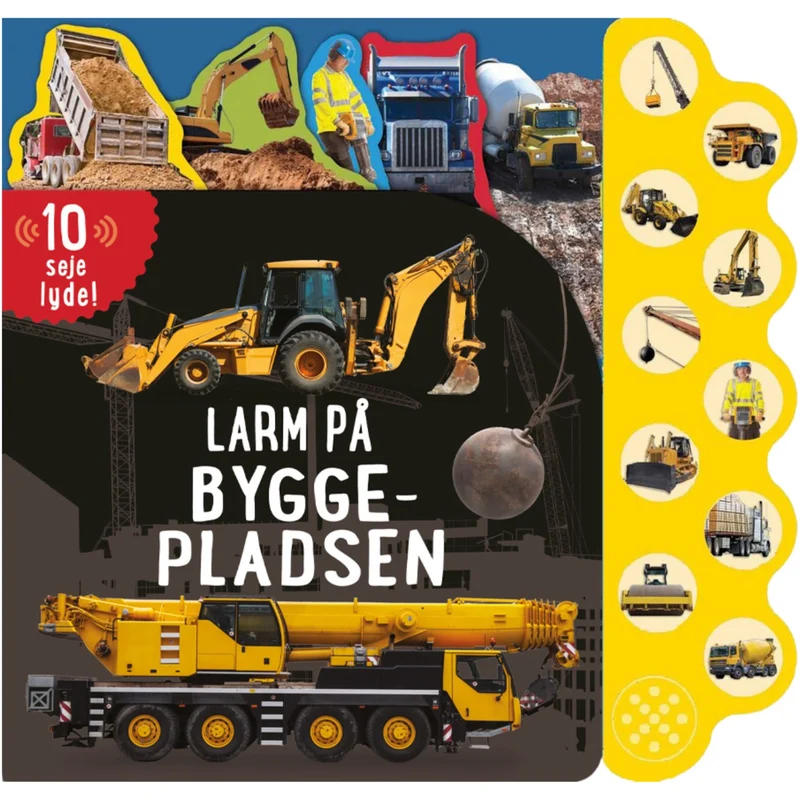 Forlaget Tukan Stor Papbog M/10 Lyde: Larm På Byggepladsen