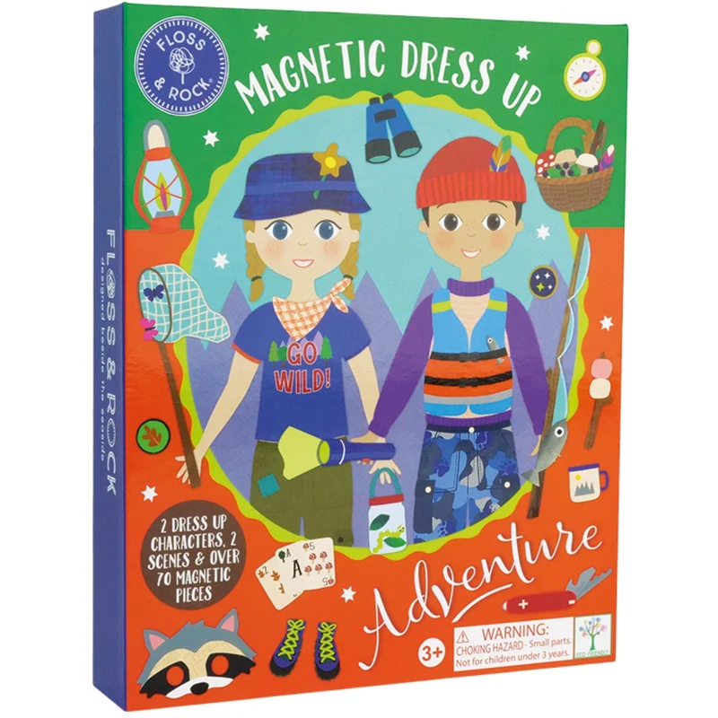 Floss & Rock Magnetisk Påklædnings Figur - Adventure