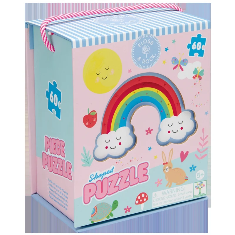 Floss & Rock Puslespil I Facon 60 Stk. - Rainbow Fe