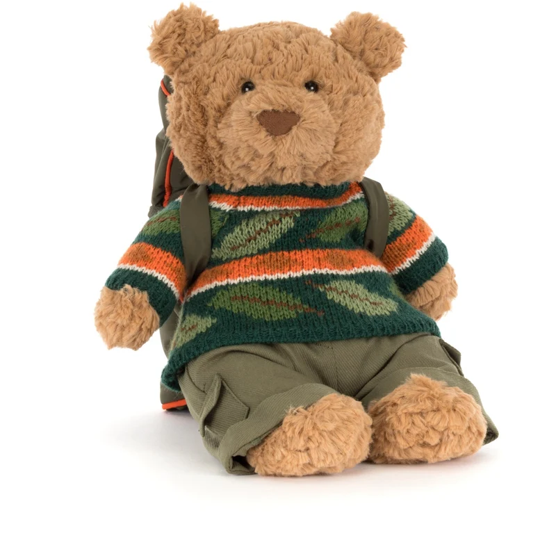 Jellycat Bartholomew Bjørn Hiking Outfit