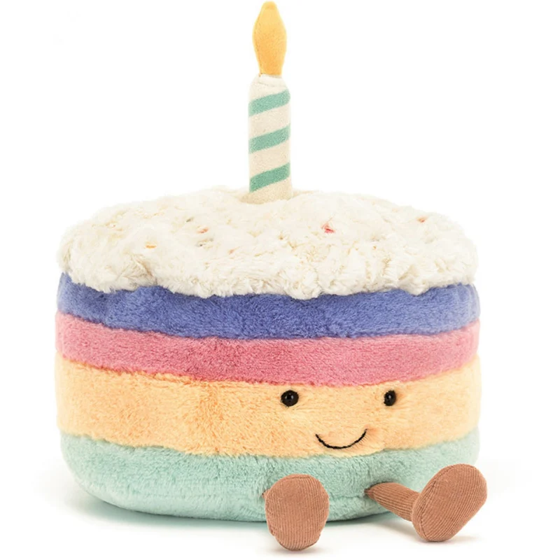 Jellycat Amuseables Rainbow Birthday Cake