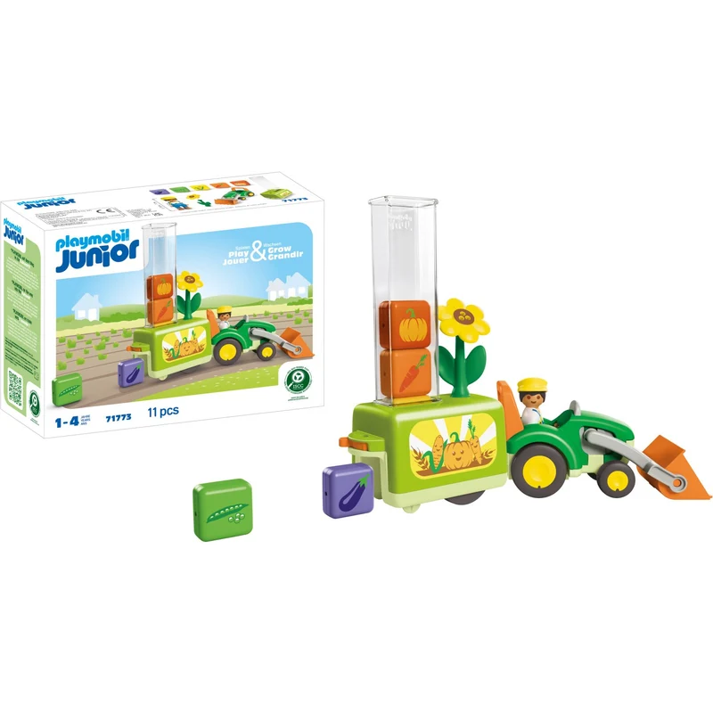 Playmobil® Junior Tractor With Load And Drop Planter