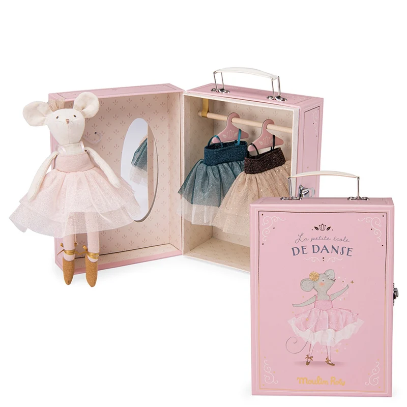 Moulin Roty Ballerina Mus I Kuffert 26 Cm - Suzies Garderobe