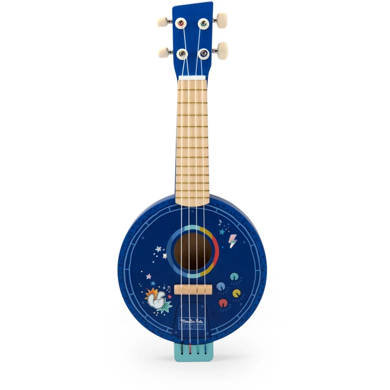 Moulin Roty Musikinstrument - Banjo - Puce & Pilou