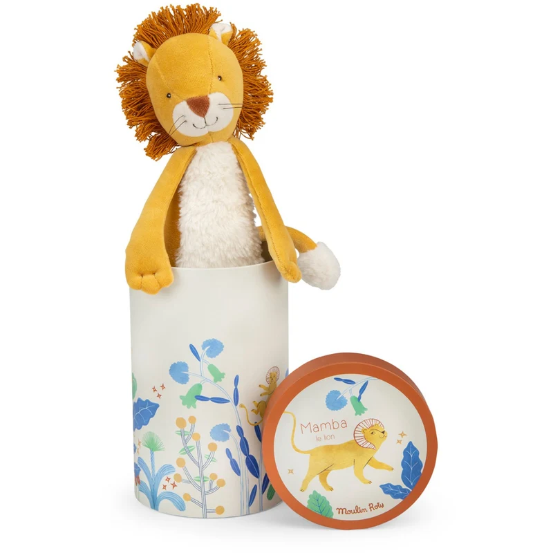 Moulin Roty Tøjdyr - Løven Mamba 34 Cm - La Forêt Mawa