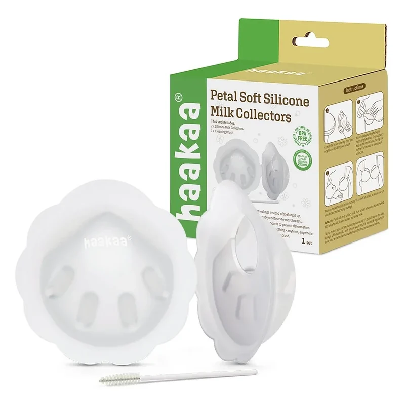 Haakaa Petal Soft Silikone Mælkeopsamler - 2 Stk.