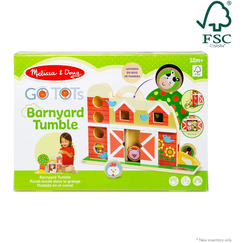 Melissa & Doug Multifarvet Legetøj - Go Tots - Bondegårds Tumlesæt