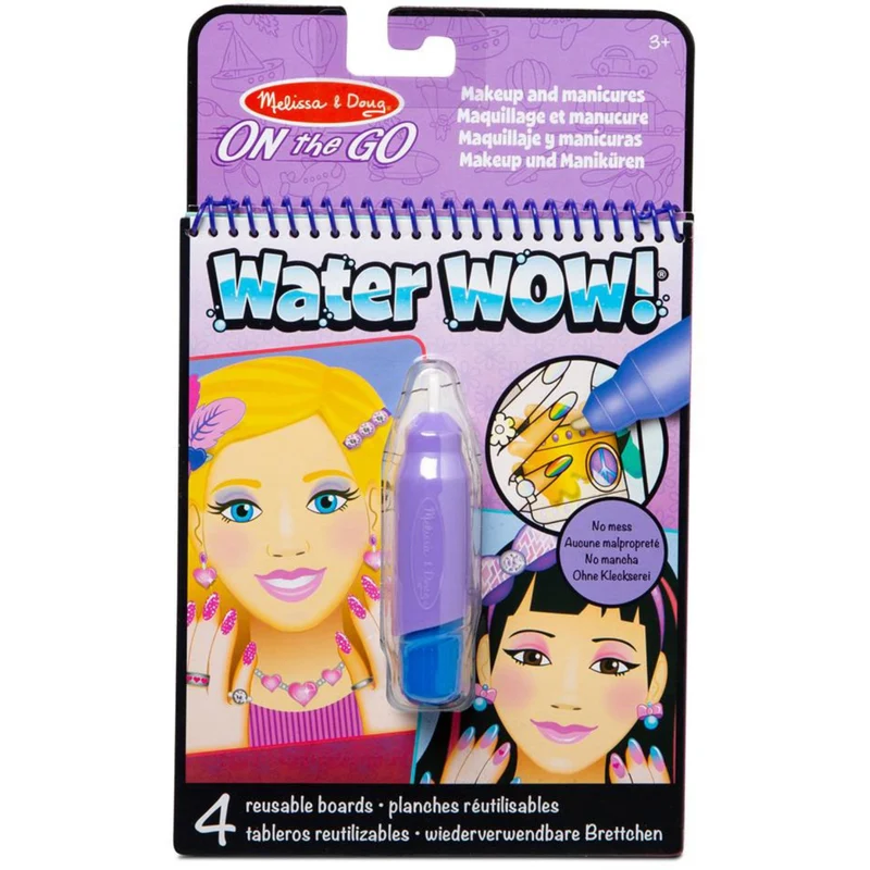 Melissa & Doug Lilla Water Wow! Water-Reveal Pad Makeup And Manicures