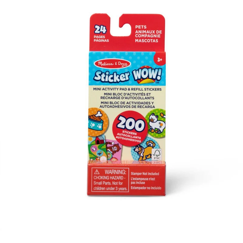 Melissa & Doug Rød Sticker Wow! Refill W/ Mini Pad Pets