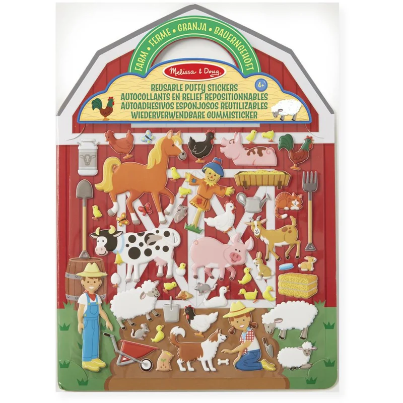 Melissa & Doug Multifarvet Puffy Sticker Playset On The Farm