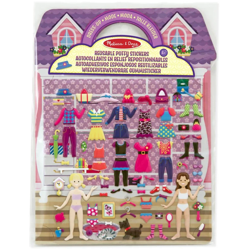 Melissa & Doug Multifarvet Puffy Sticker Playset Dress-Up