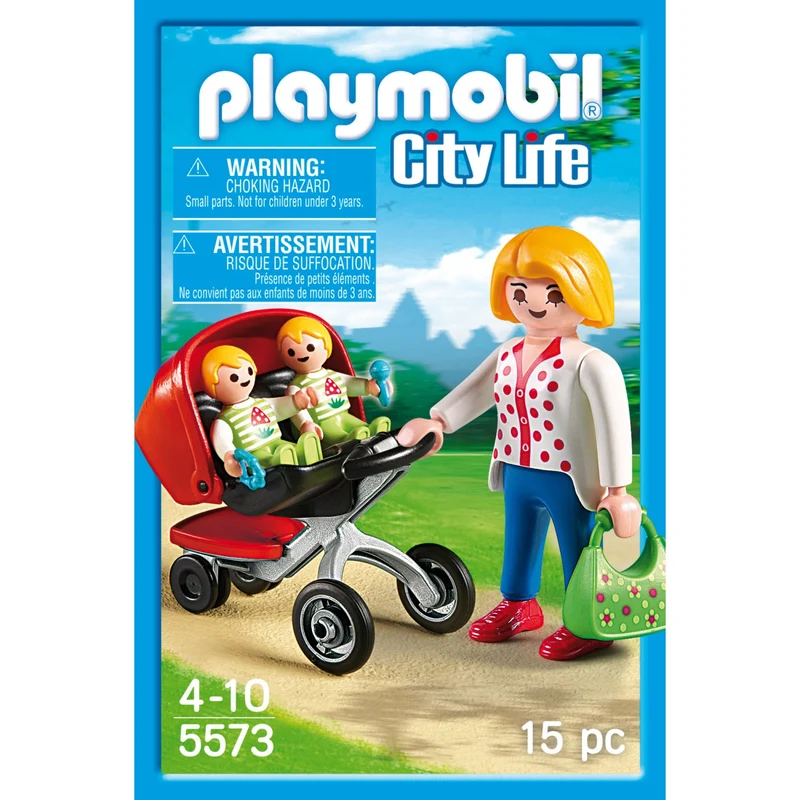 Playmobil® Mother With Twin Stroller