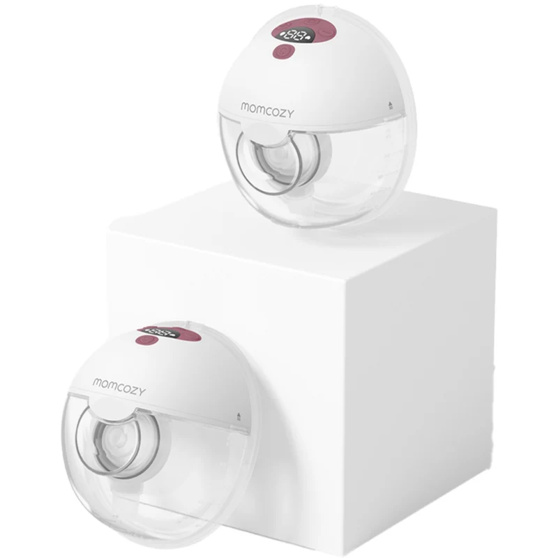 Momcozy Red M5 Bærbar Brystpumpe Dobbelt Pak