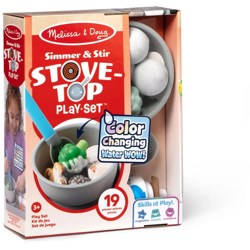 Melissa & Doug Multifarvet Legesæt - Water Wow! Simmer & Stir: Kogeplade-Sæt