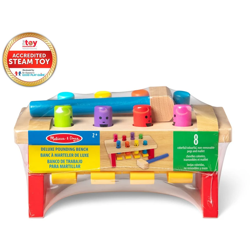 Melissa & Doug Multifarvet Hammerbænk Deluxe