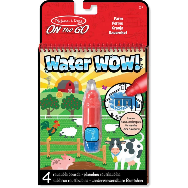 Melissa & Doug Rød Water Wow! Water-Reveal Pad Bondegård