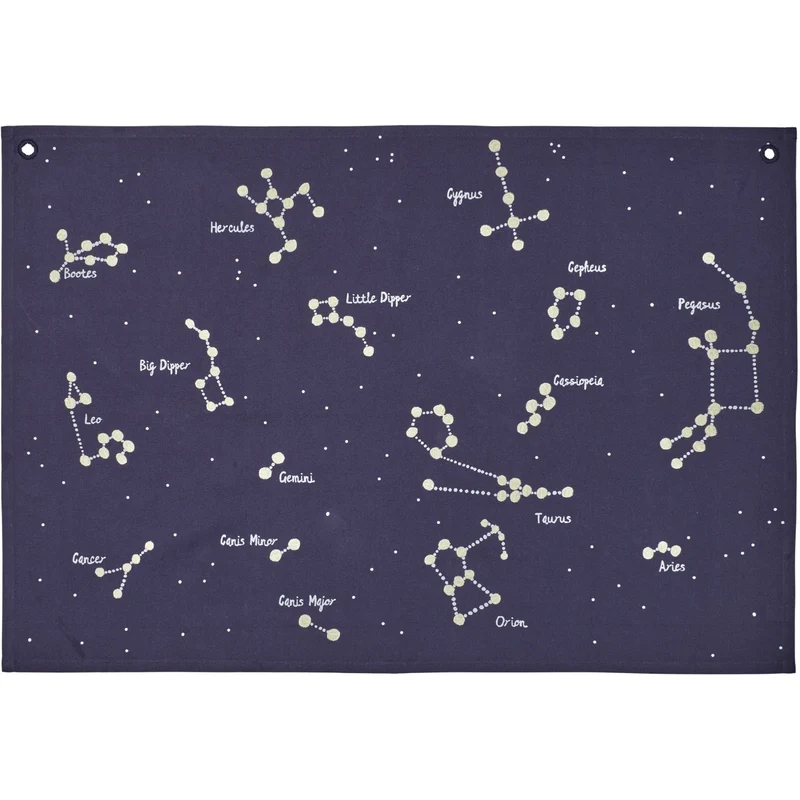Ferm Living Dark Blue Stjernebillede Tekstil Map