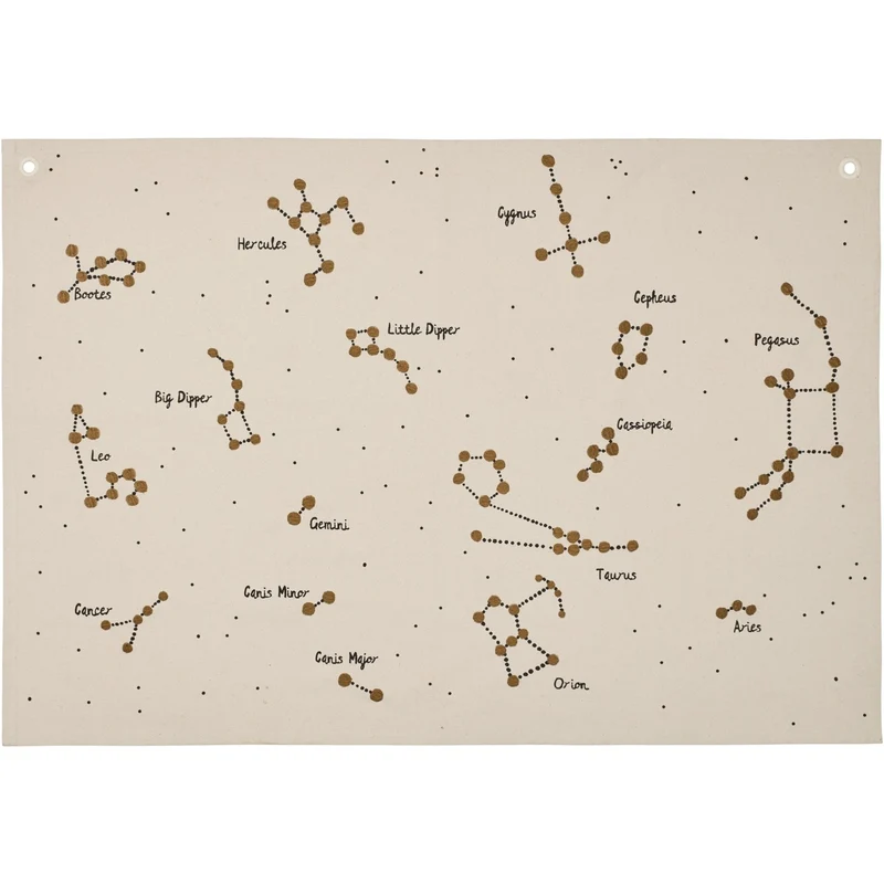 Ferm Living Undyed Stjernebillede Tekstil Map