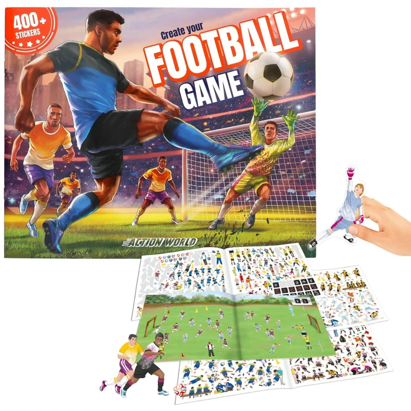 TRENDS by Depesche Create Your Football Game Klistermærkebog