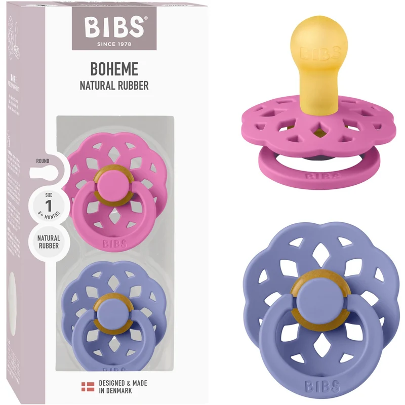 Bibs Bubblegum/Peri Sut Boheme 2-Pak Latex